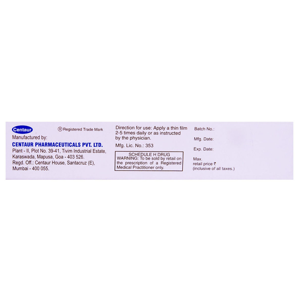 Ocupol Eye Ointment 5 gm Price, Uses, Side Effects, Composition