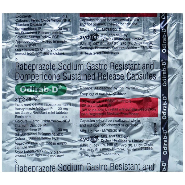 Odirab-D Capsule 15's, Pack of 15