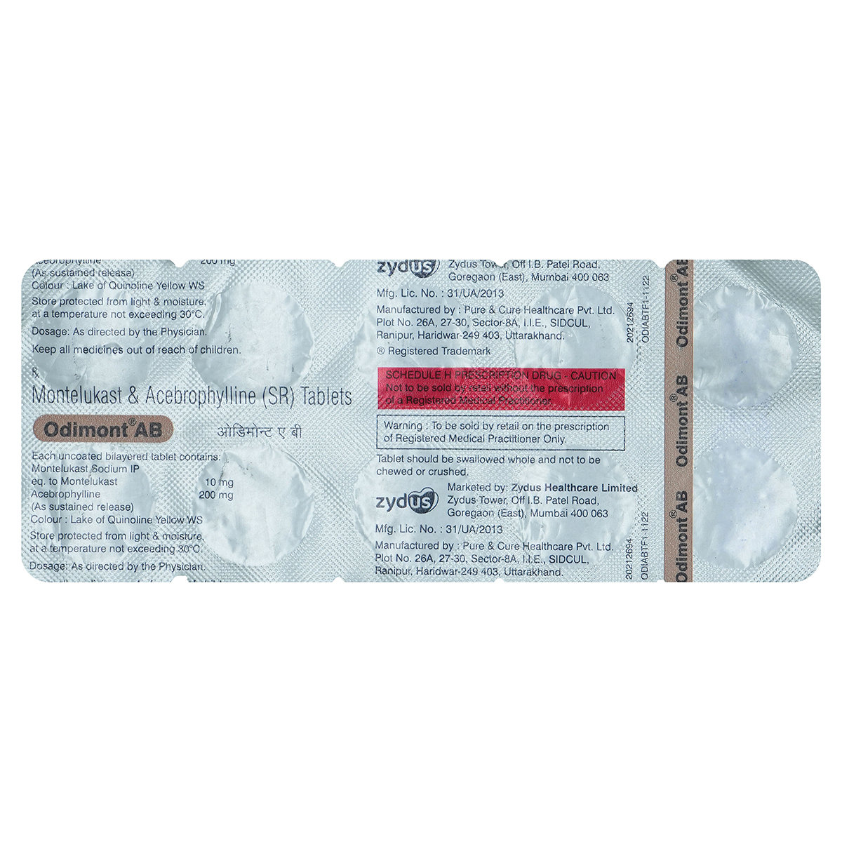 Buy Odimont AB Tablet 10's Online