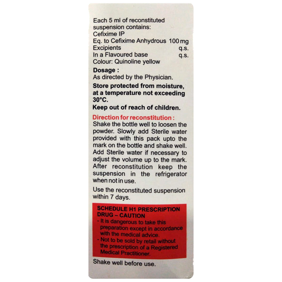 Odicef-O Forte Paediatric Dry Syrup 30 ml, Pack of 1 DRY SYRUP Odicef-O Forte Paediatric Dry Syrup 30 ml, Pack of 1 DRY SYRUP