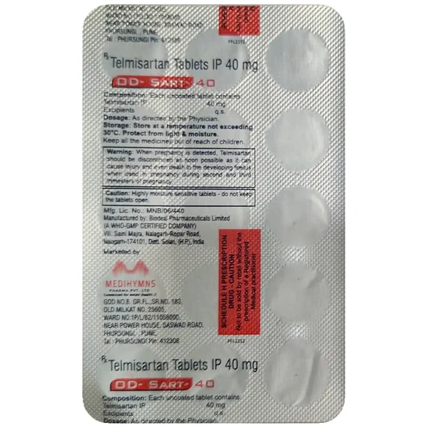 OD-Sart-40 Tablet 10's