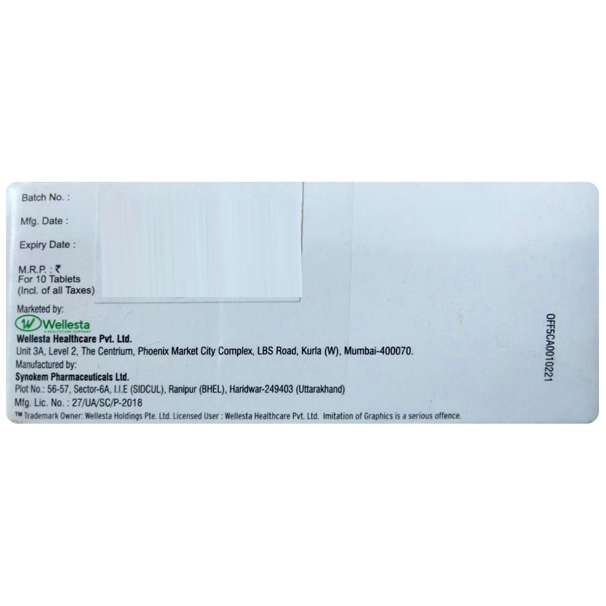 Offday Tablet 10's, Pack of 10 TabletS Offday Tablet 10's, Pack of 10 TabletS