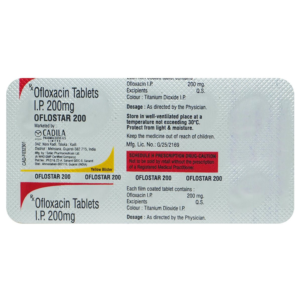 Oflostar 200 mg Tablet 10's, Pack of 10 TABLETS Oflostar 200 mg Tablet 10's, Pack of 10 TABLETS