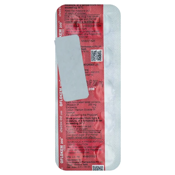 Oflokem Novo 200 Tablet 10's