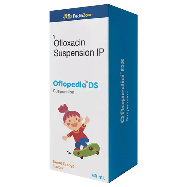 Oflopedia DS Paediatric Sweet Orange Flavour Oral Suspension 60 ml, Pack of 1