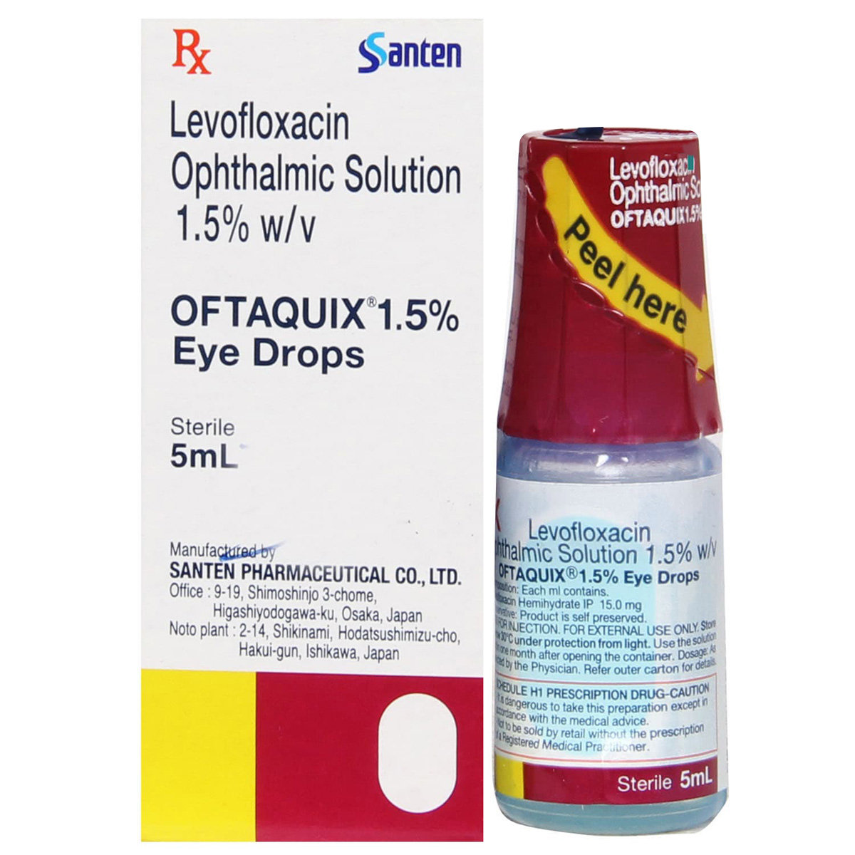 Oftaquix 1.5% Eye Drops 5 ml, Pack of 1 Eye Drops Oftaquix 1.5% Eye Drops 5 ml, Pack of 1 Eye Drops