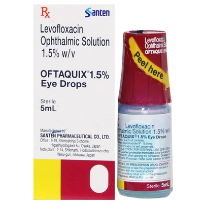 Oftaquix 1.5% Eye Drops 5 ml, Pack of 1 Eye Drops