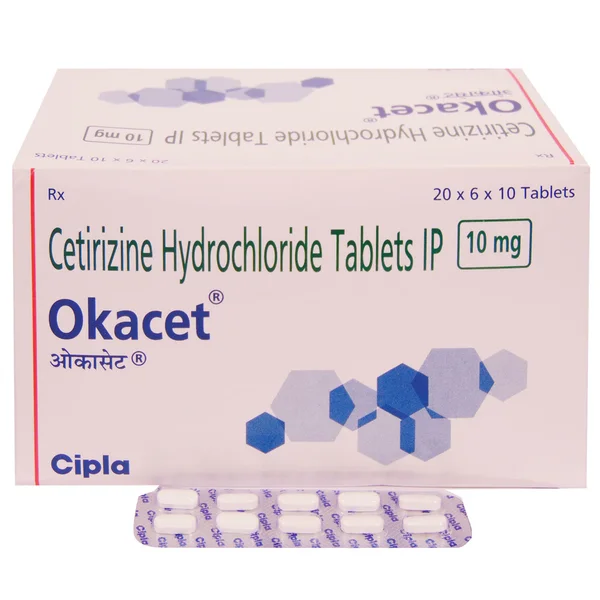 Okacet 10 mg Tablet 10's, Pack of 10 TABLETS