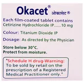 Okacet Tablet 10's, Pack of 10 TABLETS