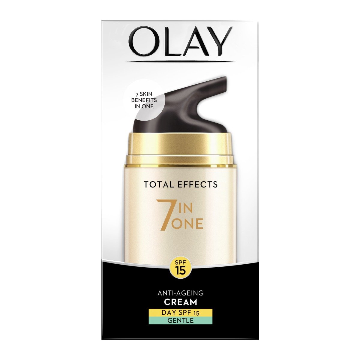 Olay Total Effects 7 In 1 Anti-Ageing Gentle Day Cream SPF15, 50 gm, Pack of 1 Olay Total Effects 7 In 1 Anti-Ageing Gentle Day Cream SPF15, 50 gm, Pack of 1