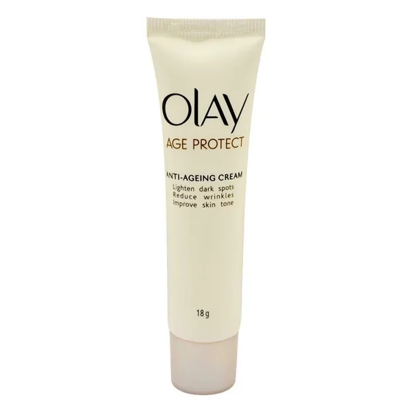 Olay Age Protect Anti Ageing Cream 18 gm | Provides Long Lasting Moisturization | Reduces Wrinkles | Lightens Dark Spots | Enahnce Skin Tone | For Normal/Dry/Combination/ Oily Skin, Pack of 1
