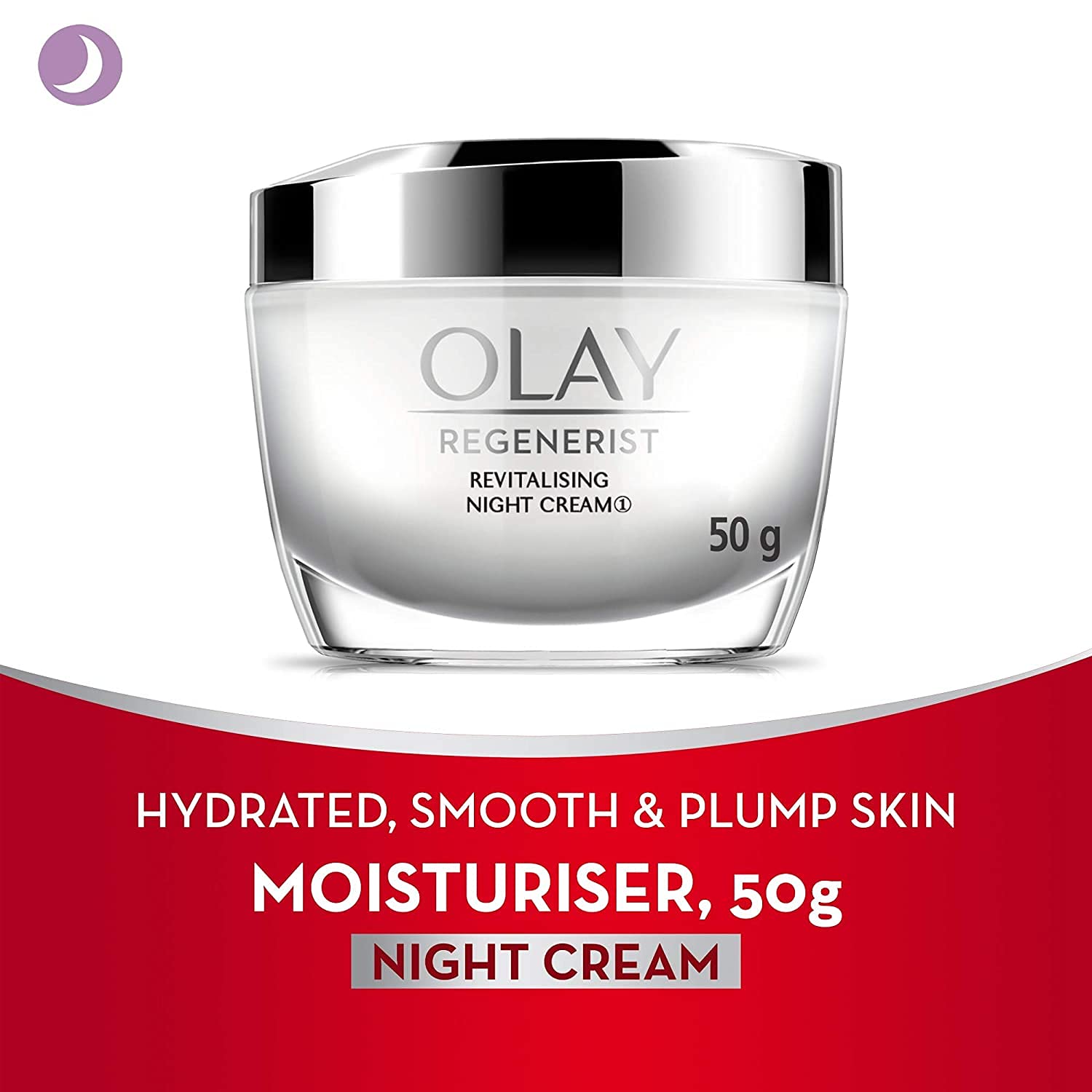 Olay Regenerist Revitalising Night Cream 50 gm | Reduces Fine Lines & Wrinkles | Gives Smooth & Plump Skin | For Normal Skin Type, Pack of 1 Olay Regenerist Revitalising Night Cream 50 gm | Reduces Fine Lines & Wrinkles | Gives Smooth & Plump Skin | For Normal Skin Type, Pack of 1