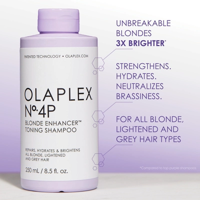 Olaplex No.4P Blonde Enhancer Toning Shampoo, 250 ml, Pack of 1