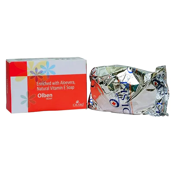 Olben Soap 100 gm | Enriched with Aloevera, Natural Vitamin E | For Men &amp; Women | For All Skin Type, Pack of 1
