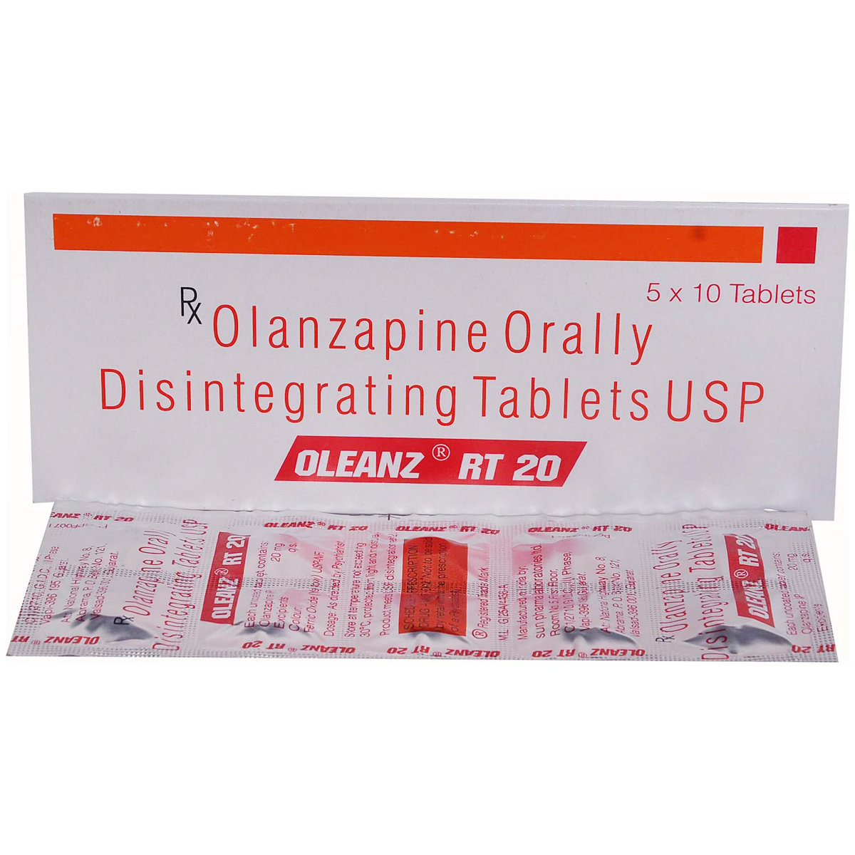 Oleanz RT 20 Tablet 10's, Pack of 10 TABLETS Oleanz RT 20 Tablet 10's, Pack of 10 TABLETS
