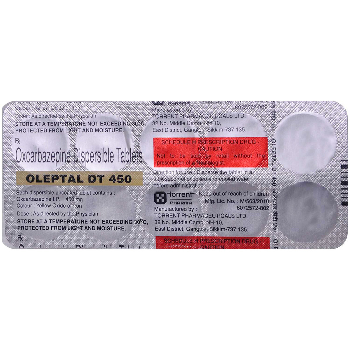 Oleptal DT 450 Tablet 10's, Pack of 10 TABLETS Oleptal DT 450 Tablet 10's, Pack of 10 TABLETS