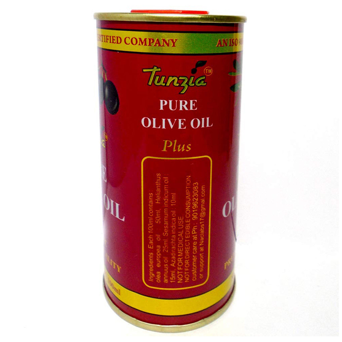 Tunzia Pure Olive Oil, 100 ml, Pack of 1 Tunzia Pure Olive Oil, 100 ml, Pack of 1