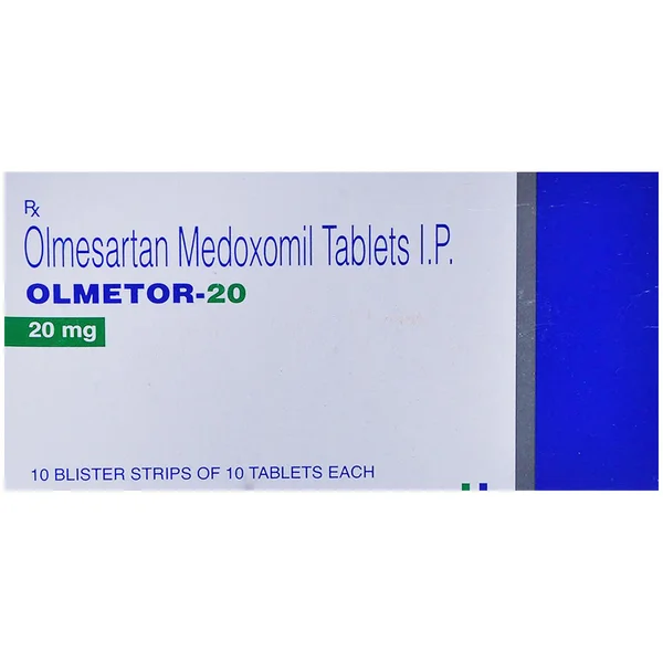 Olmetor 20 Tablet 10's, Pack of 10 TABLETS