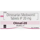 Olmat-20 Tablet 10's, Pack of 10 TABLETS