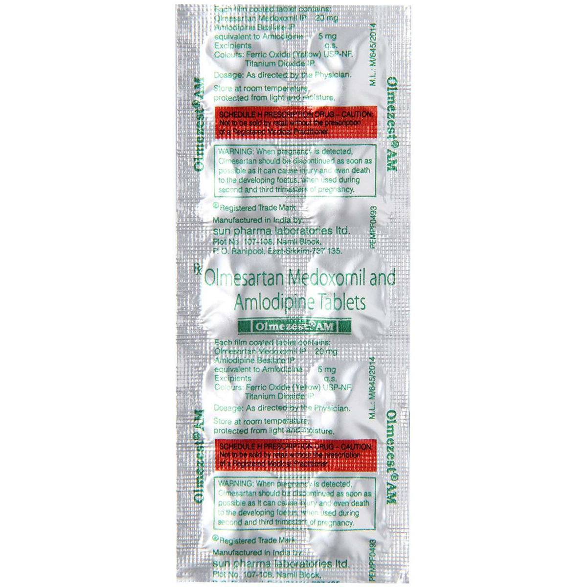 Olmezest AM Tablet 10's, Pack of 10 TABLETS Olmezest AM Tablet 10's, Pack of 10 TABLETS