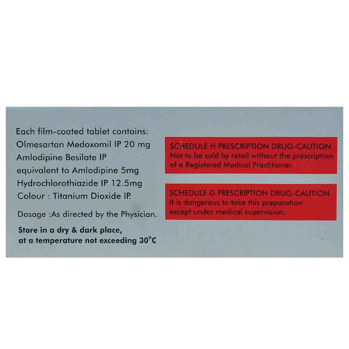 Olmat 20 AMH Tablet 10's, Pack of 10 TABLETS Olmat 20 AMH Tablet 10's, Pack of 10 TABLETS