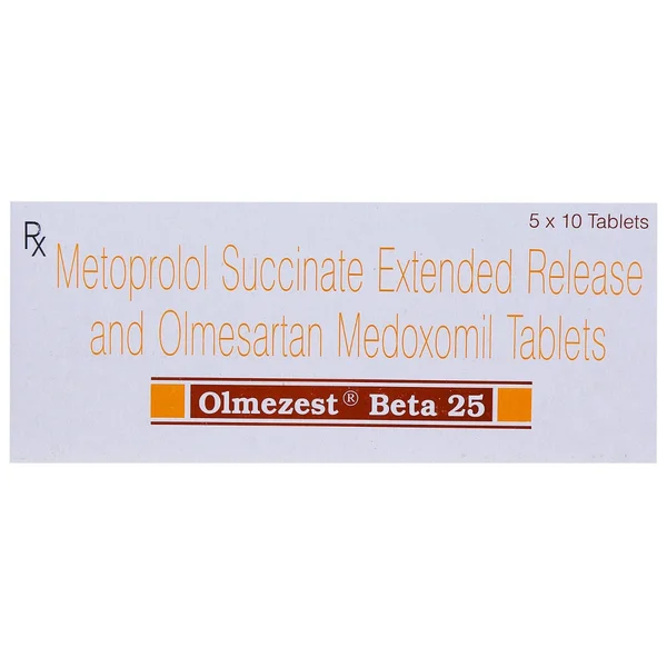 Olmezest Beta 25 Tablet 10's, Pack of 10 TABLETS