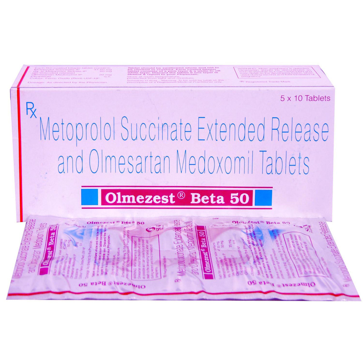 Olmezest Beta 50 Tablet 10's, Pack of 10 TABLETS Olmezest Beta 50 Tablet 10's, Pack of 10 TABLETS