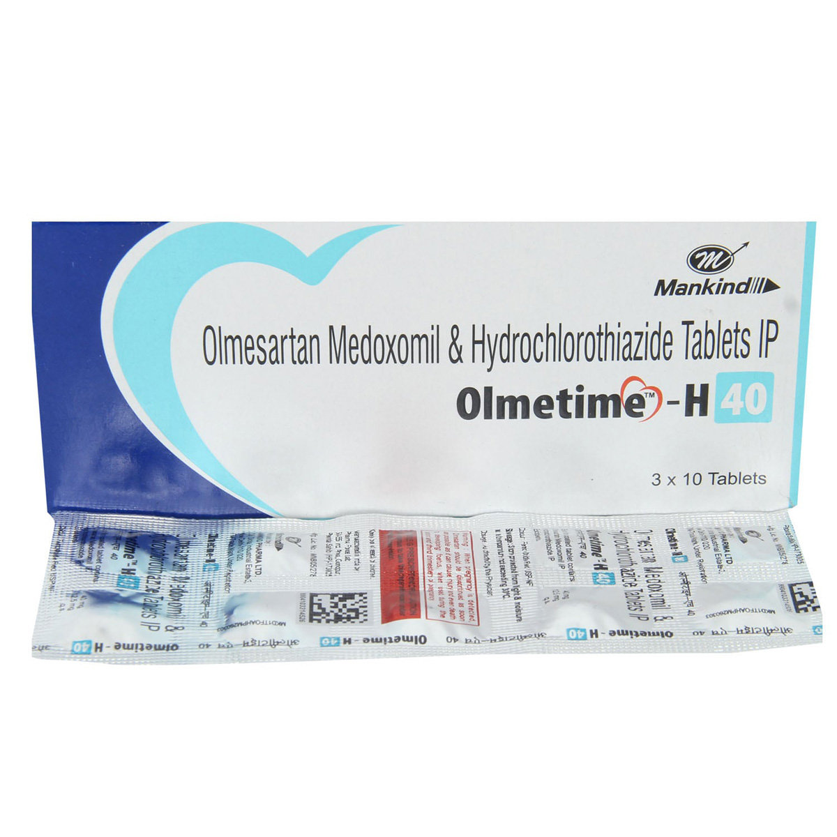 Olmetime-H 40 Tablet 10's, Pack of 10 TABLETS Olmetime-H 40 Tablet 10's, Pack of 10 TABLETS