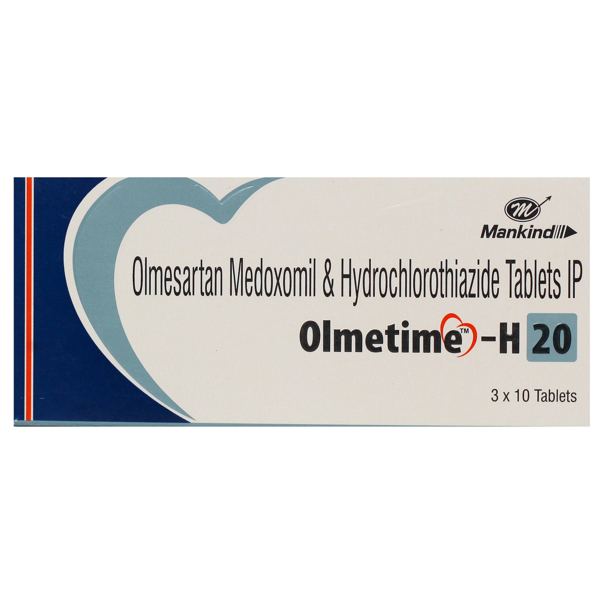 Olmetime H 20 Tablet 10's, Pack of 10 TABLETS Olmetime H 20 Tablet 10's, Pack of 10 TABLETS