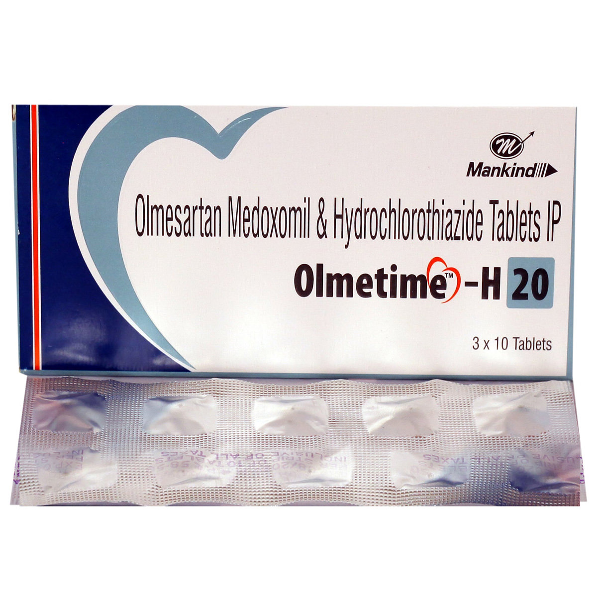Olmetime H 20 Tablet 10's, Pack of 10 TABLETS Olmetime H 20 Tablet 10's, Pack of 10 TABLETS