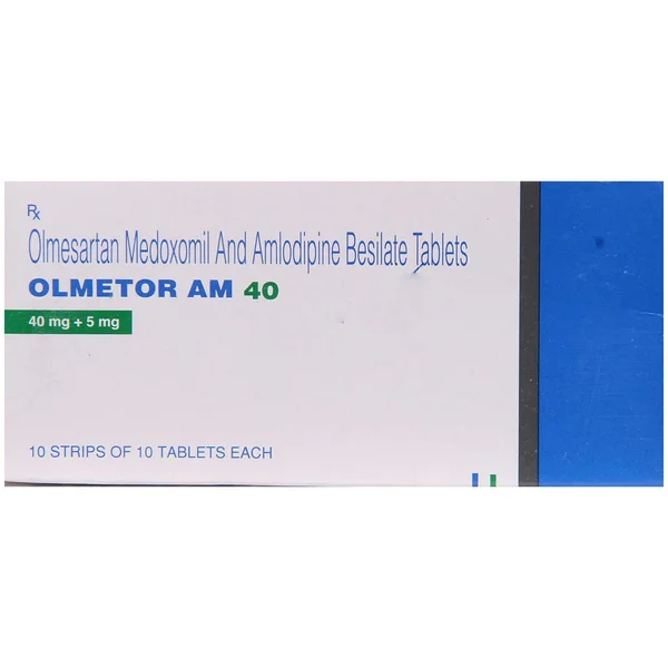Olmetor AM 40 Tablet 10's, Pack of 10 TABLETS