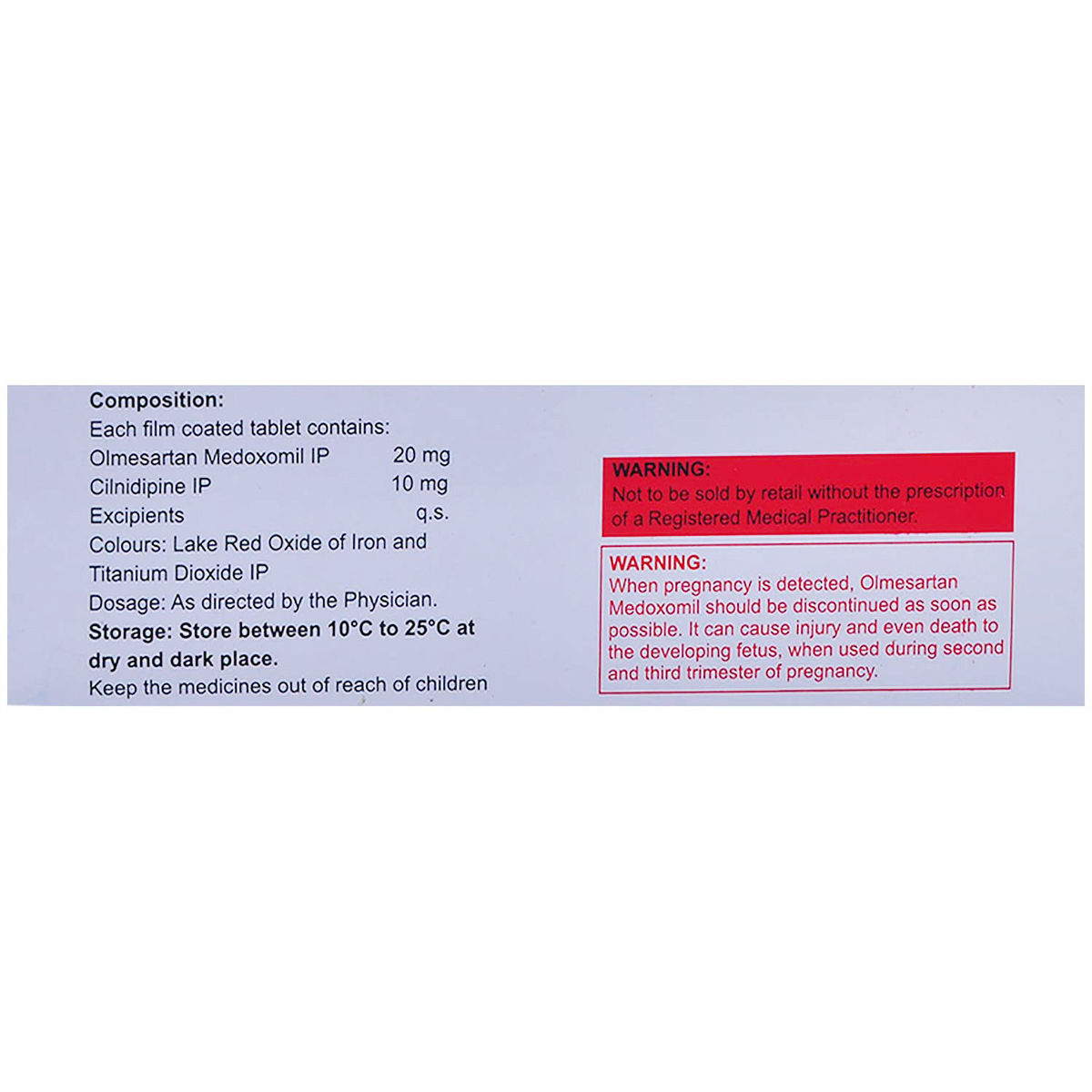 Olmin 20 LN Tablet 10's Price, Uses, Side Effects, Composition - Apollo ...