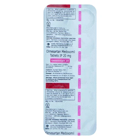 Olmesmart 20 Tablet 10's