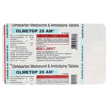 Olmetop 20 AM Tablet 15's