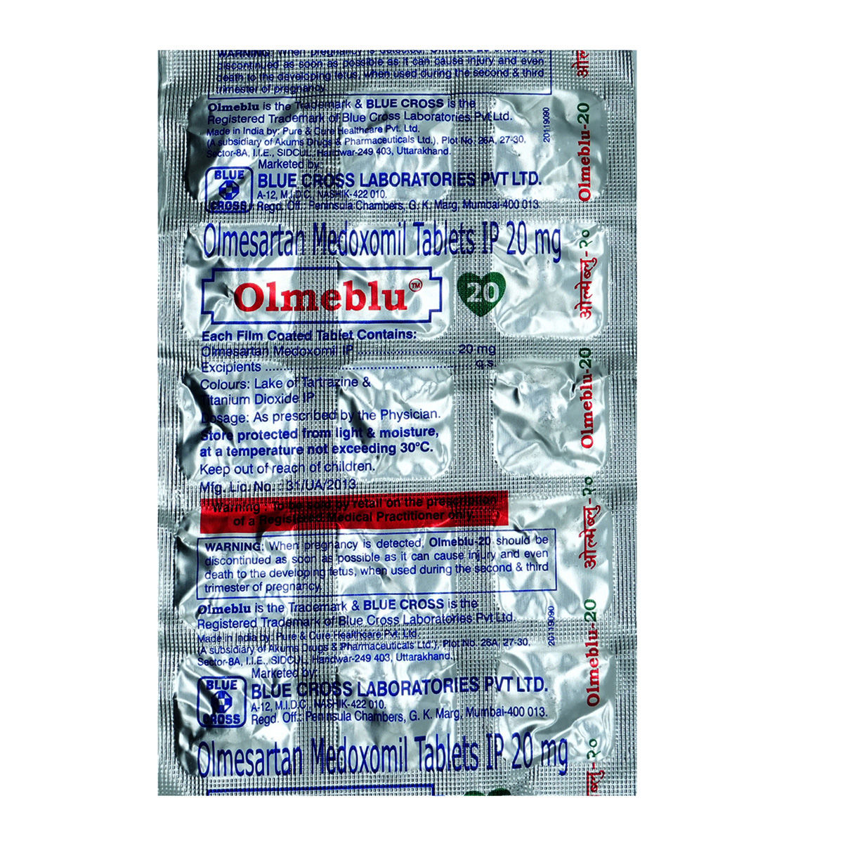 Buy Olmeblu 20 Tablet 15's Online