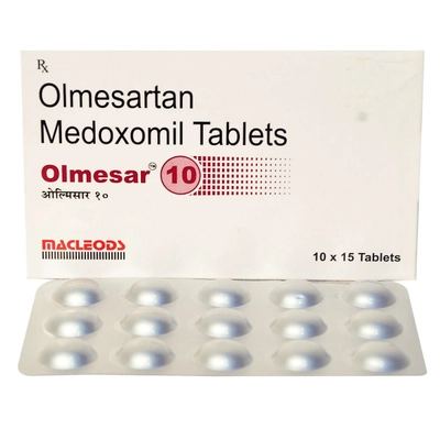 Olmesar 10 Tablet 15's, Pack of 15 TABLETS