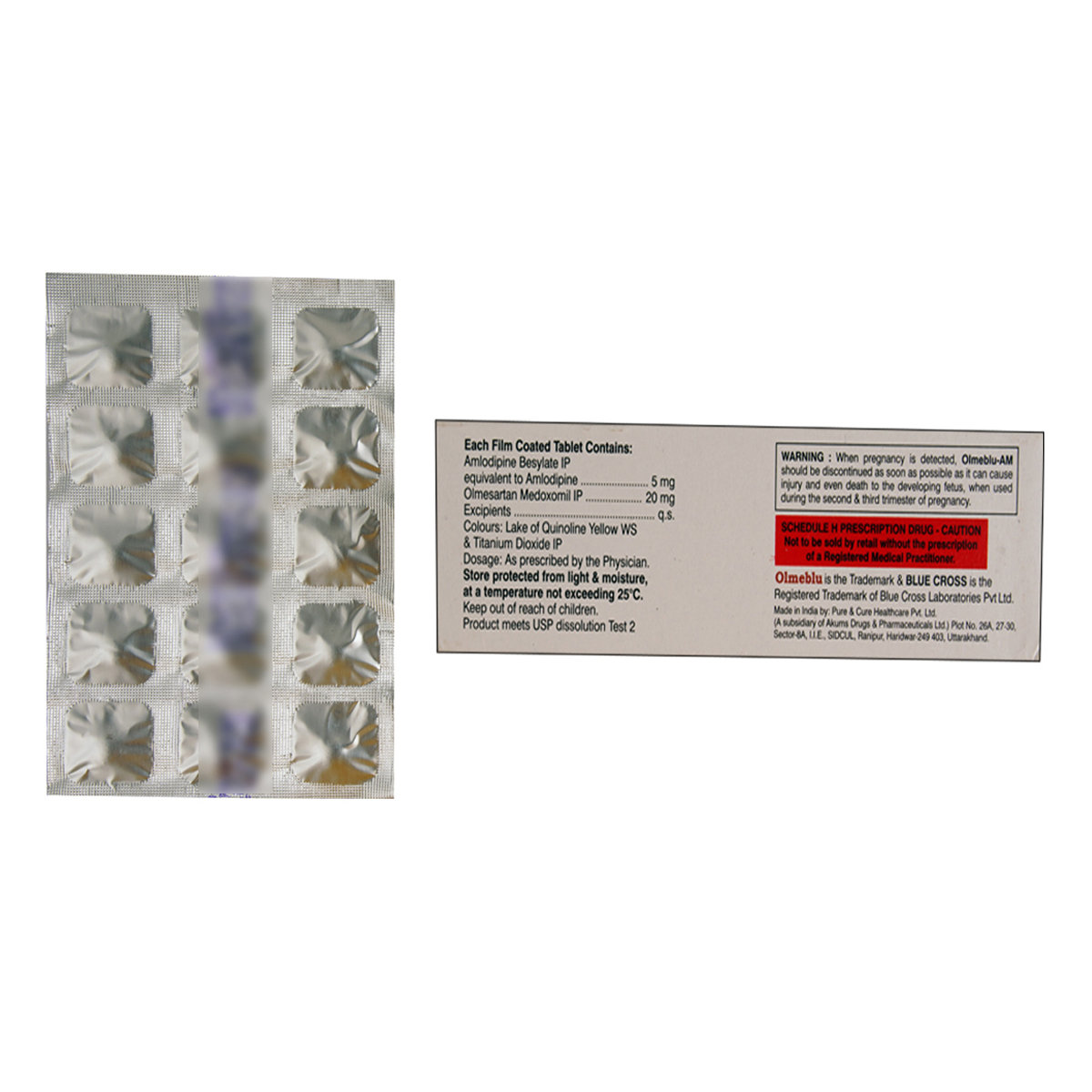 Olmeblu-AM Tablet 15's, Pack of 15 TabletS Olmeblu-AM Tablet 15's, Pack of 15 TabletS