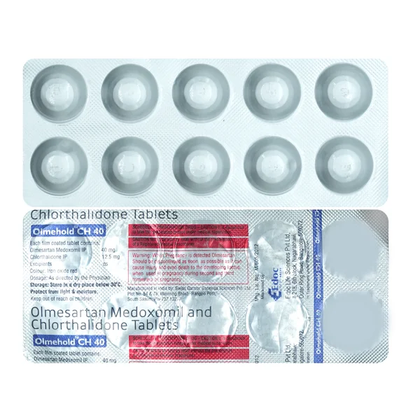 Olmehold CH 40 mg/12.5 mg Tablet 10's, Pack of 10 TabletS