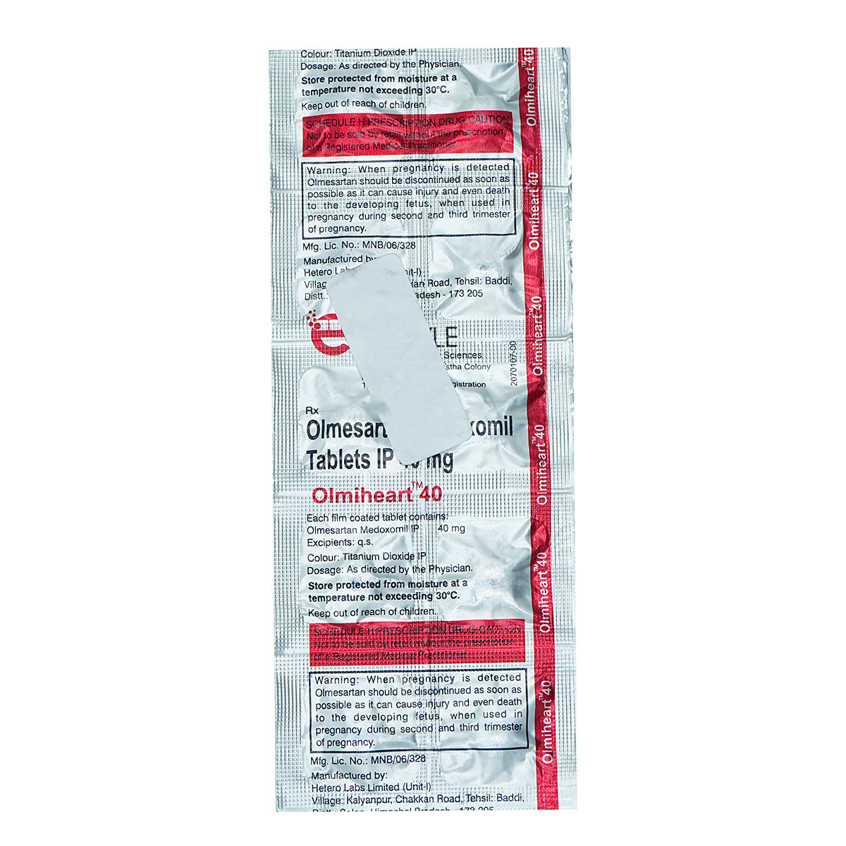 Olmiheart 40 Tablet 10's, Pack of 10 TABLETS Olmiheart 40 Tablet 10's, Pack of 10 TABLETS