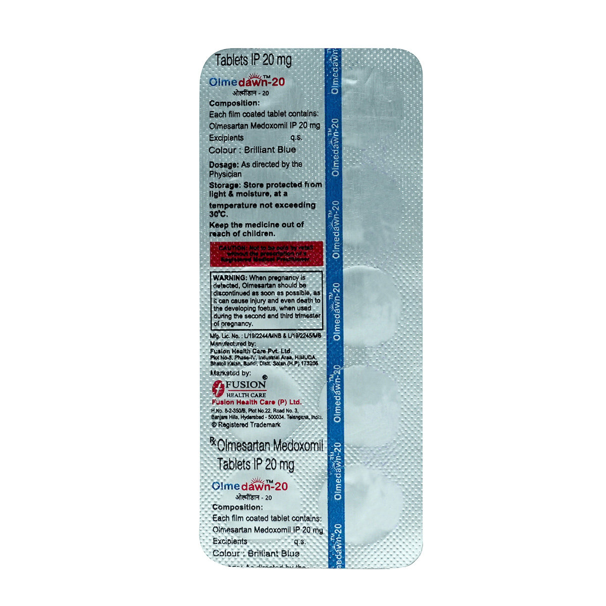 Olmedawn-20 Tablet 10's, Pack of 10 TABLETS Olmedawn-20 Tablet 10's, Pack of 10 TABLETS