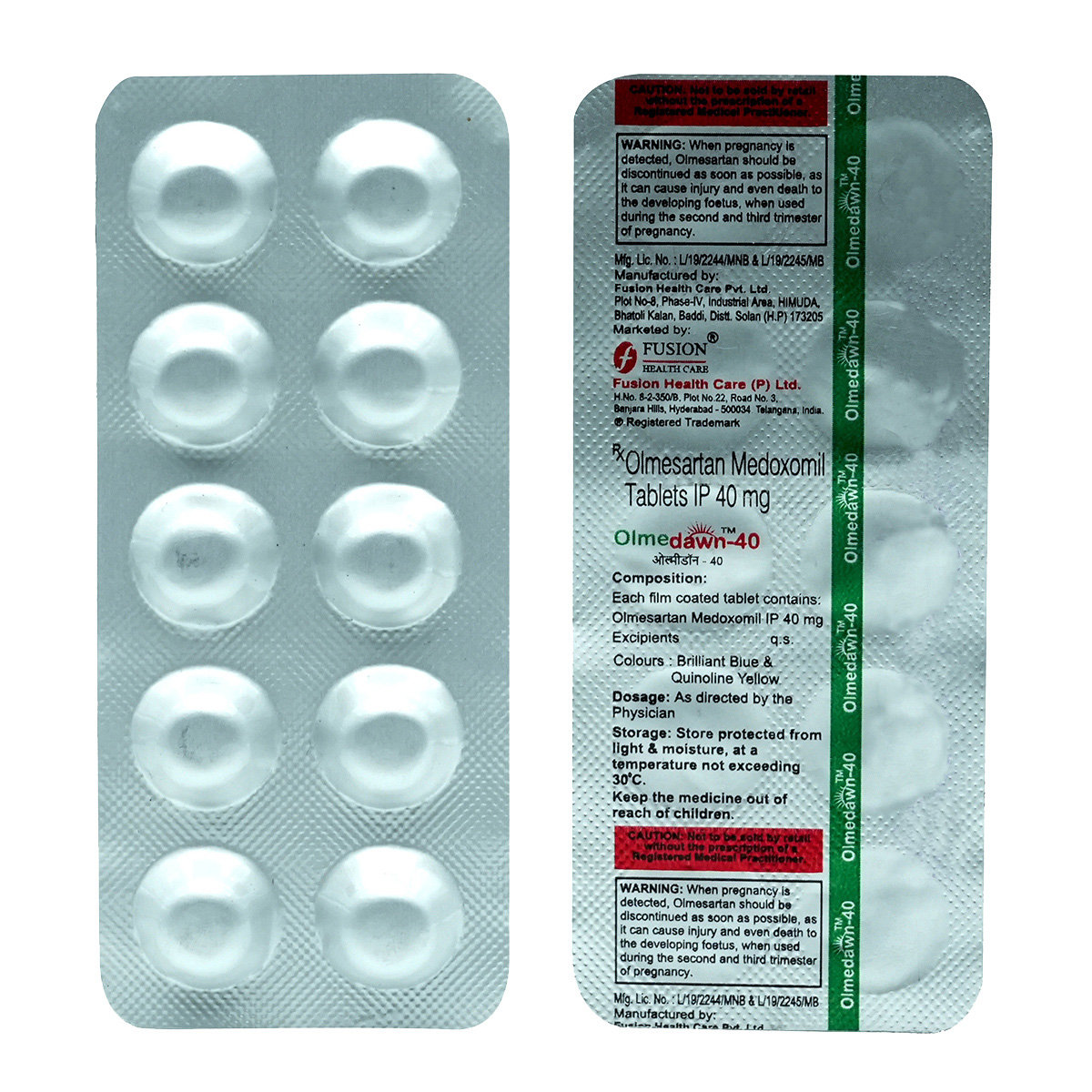 Olmedawn-40 Tablet 10's, Pack of 10 TabletS Olmedawn-40 Tablet 10's, Pack of 10 TabletS