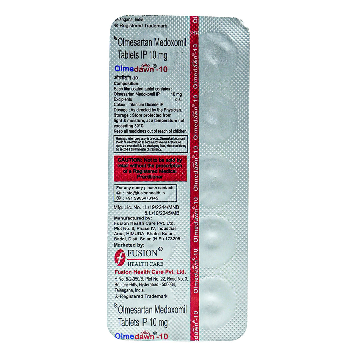 Olmedawn-10 Tablet 10's Price, Uses, Side Effects, Composition - Apollo ...