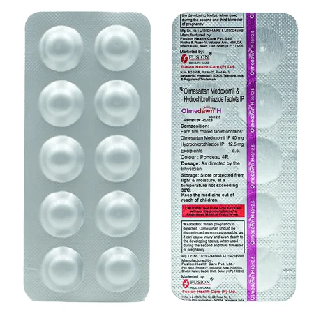 Olmedawn H 40/12.5 Tablet 10's