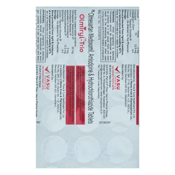 Olmiryl-Trio Tablet 15's
