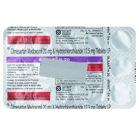 Olsar-H 20 Tablet 15's