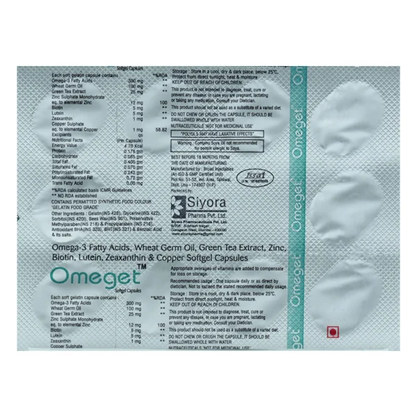 Omeget Softgel Capsule 10's