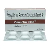 Omniclav 625 Tablet 6's, Pack of 6 TABLETS