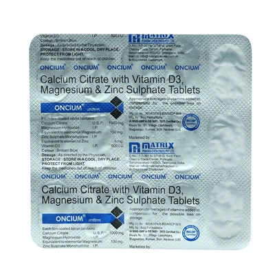 Oncium Tablet 15's, Pack of 15 TabletS