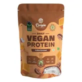 Origin Nutrition 100% Natural Vegan Protein Coffee Caramel Flavour Powder, 737 gm, Pack of 1