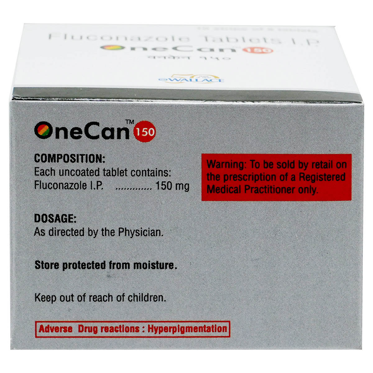 Onecan 150 Tablet 8's, Pack of 8 TabletS Onecan 150 Tablet 8's, Pack of 8 TabletS
